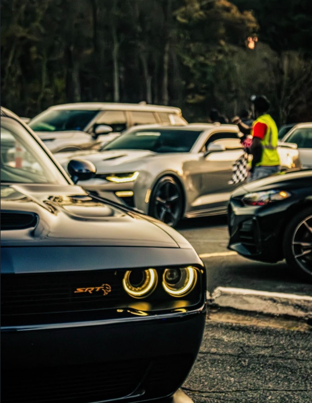 Car meet crowd energy